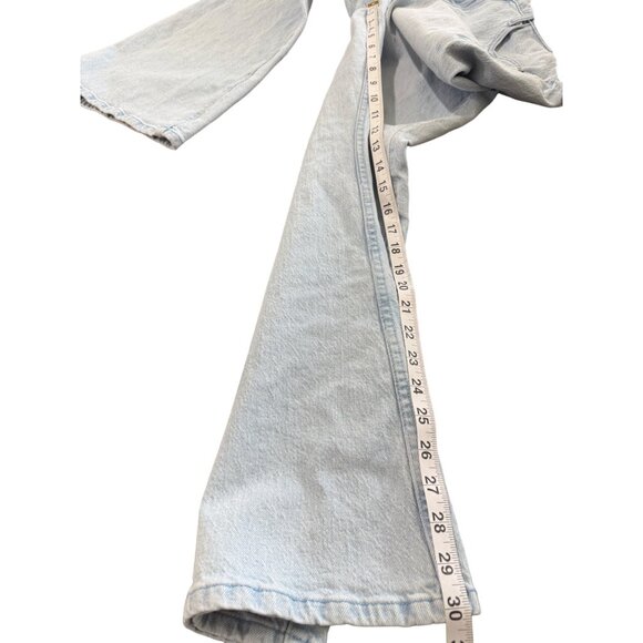 Social Tourist Flared Jeans Light Wash Blue Women's Size 15R / 32 Waist - Picture 5 of 8